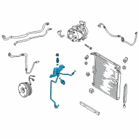 OEM 2013 Toyota 4Runner AC Line Diagram - 88710-35750