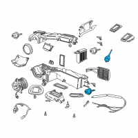 OEM Jeep Wrangler Hvac Heater Air Conditioner Temperature Blend Air Door Actuator Replacement Diagram - 4864994