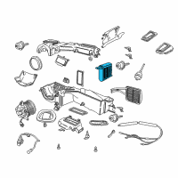 OEM 1998 Jeep Wrangler EVAPORATO-A/C Diagram - 4864999AE