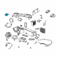 OEM 1999 Jeep Cherokee EGR Vacuum Actuator Diagram - 4864996