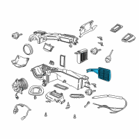 OEM 1998 Jeep Wrangler Core HTR-Heater Diagram - 4874045