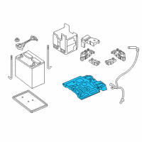 OEM 2015 Chevrolet City Express Battery Tray Diagram - 19316145