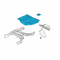 OEM Dodge Challenger Pan-Rear Floor Diagram - 68504492AA