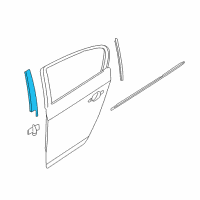 OEM 2013 BMW ActiveHybrid 3 Finisher B-Pillar, Outer Left Diagram - 51-35-7-258-307