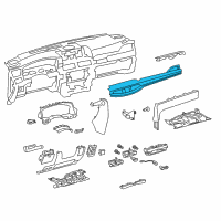 OEM 2018 Lexus LX570 Moulding Sub-Assy, Instrument Panel Diagram - 55043-60070-C0