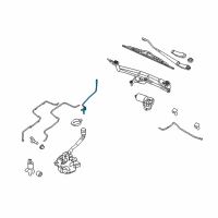 OEM 2008 Ford Taurus X Washer Hose Diagram - 8A4Z-17408-B