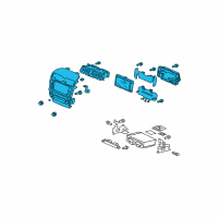 OEM 2006 Acura TSX Control Assembly, Center Panel (High Metal) Diagram - 39054-SEC-L42ZB