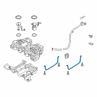 OEM 2016 Ford Edge Tank Strap Diagram - F2GZ-9092-B