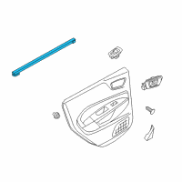 OEM Ford Fiesta Belt Weatherstrip Diagram - AE8Z-5425860-B