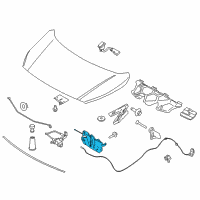 OEM 2014 Ford Transit Connect Latch Diagram - DT1Z-16700-B