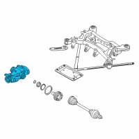 OEM 2013 BMW 135is Rear Axle Drive Differential Diagram - 33-10-7-570-280