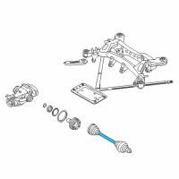 OEM BMW 128i Left Rear Axle Shaft Assembly Diagram - 33-21-7-547-073