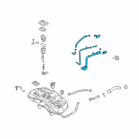 OEM 2010 Hyundai Genesis Filler Neck Assembly-Fuel Diagram - 31030-3M500