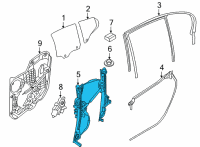 OEM 2020 BMW M8 Gran Coupe WINDOW LIFTER WITHOUT MOTOR Diagram - 51-35-8-497-037