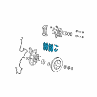 OEM 2007 Chrysler Sebring PAD KIT-FRONT DISC BRAKE Diagram - 68574695AA