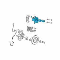 OEM 2009 Jeep Compass CALIPER-Disc Brake Diagram - 5191238AA