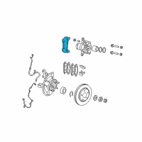 OEM 2009 Jeep Compass Adapter-Disc Brake CALIPER Diagram - 5191228AA