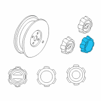 OEM 2001 Nissan Xterra Disc Wheel Cap Diagram - 40315-7Z110