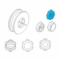 OEM Nissan Xterra Disc Wheel Cap Diagram - 40315-1Z800