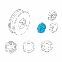 OEM Nissan Xterra Center Cap Diagram - 40315-2Z900