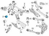 OEM BMW M8 Gran Coupe RUBBER MOUNTING Diagram - 33-32-6-861-113
