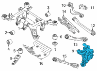 OEM 2022 BMW M8 Gran Coupe WHEEL CARRIER, REAR RIGHT Diagram - 33-30-8-073-972