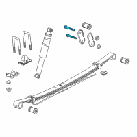 OEM GMC Canyon Transmission Crossmember Bolt Diagram - 11561302