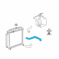 OEM 1999 Dodge Ram 1500 Van Hose-Radiator Inlet Diagram - 52028686AC