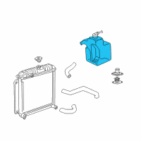 OEM 1998 Dodge B1500 Bottle-COOLANT Reserve Diagram - 52028726AA