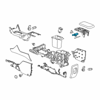 OEM 2017 Chevrolet Colorado Latch Diagram - 23238931