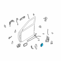 OEM 2001 Nissan Xterra Door Lock Actuator Motor Diagram - 80553-9Z400