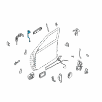 OEM 2001 Nissan Frontier Switch Assy-Door Lock, LH Diagram - 80603-3S500