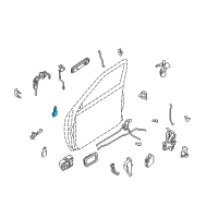 OEM 1998 Nissan Frontier Hinge Assy-Front Door Diagram - 80401-3S500