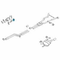 OEM 2013 BMW ActiveHybrid 7 Muffler Clamp Diagram - 18-30-8-637-404