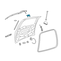 OEM Chrysler Hinge-Liftgate Diagram - 5020858AD