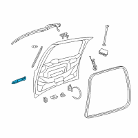 OEM 2017 Dodge Grand Caravan Handle-LIFTGATE Diagram - 1UT61GW7AA