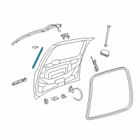 OEM Chrysler Town & Country Liftgate Prop Gas Diagram - 68089035AD