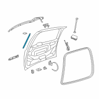 OEM 2013 Chrysler Town & Country Liftgate Prop Gas Diagram - 68089035AD