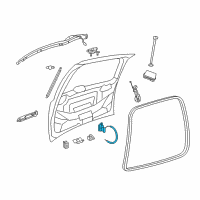 OEM 2009 Dodge Journey Liftgate Latch Diagram - 4589243AC