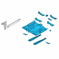 OEM 2017 Ford Fusion Front Floor Pan Diagram - HG9Z-5411135-A