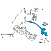 OEM 2012 BMW 128i Final Repair Kit Fuel Filter Pressure Regulator Diagram - 16-11-7-313-791