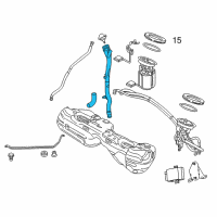 OEM BMW X1 Plastic Filler Pipe Diagram - 16-11-7-207-390