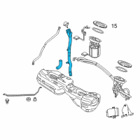 OEM 2014 BMW X1 Plastic Filler Pipe Diagram - 16-11-7-207-390