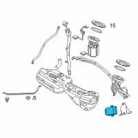 OEM BMW 535i GT Control Unit For Fuel Pump Diagram - 16-14-7-407-513