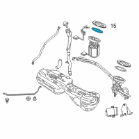 OEM BMW Rubber Seal Diagram - 16-11-6-765-055