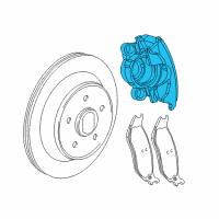 OEM 2004 Dodge Dakota CALIPER-Disc Brake Diagram - 5093347AB