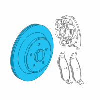 OEM 2004 Dodge Dakota Brake Rotor Diagram - 52010235AD