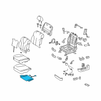 OEM Toyota Camry Seat Cushion Heater Diagram - 87510-06050