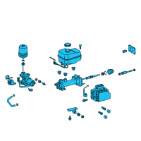 OEM 2018 Toyota Tacoma Booster Assembly Diagram - 47050-04190