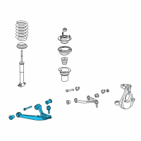 OEM GMC Yukon XL Front Lower Control Arm Assembly Diagram - 20869202